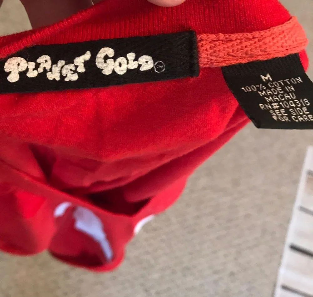 Planet Gold  vintage looking football tee - Image 2