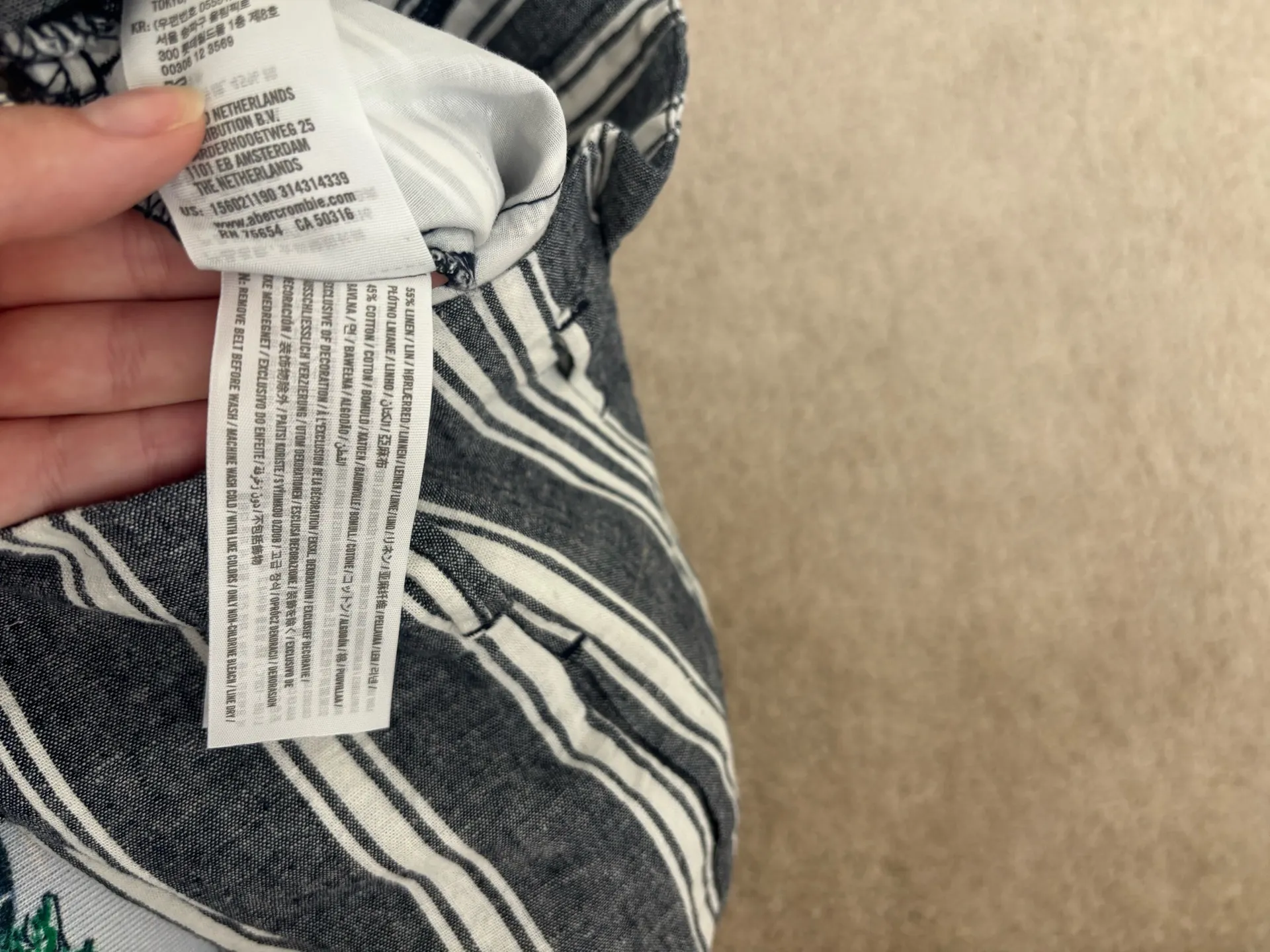 Abercrombie & fitch women’s striped linen cotton blend pants - Image 8