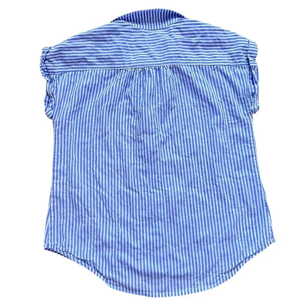 Vineyard Vines Blue/white Stripped Cap sleeve size 2 - Image 2