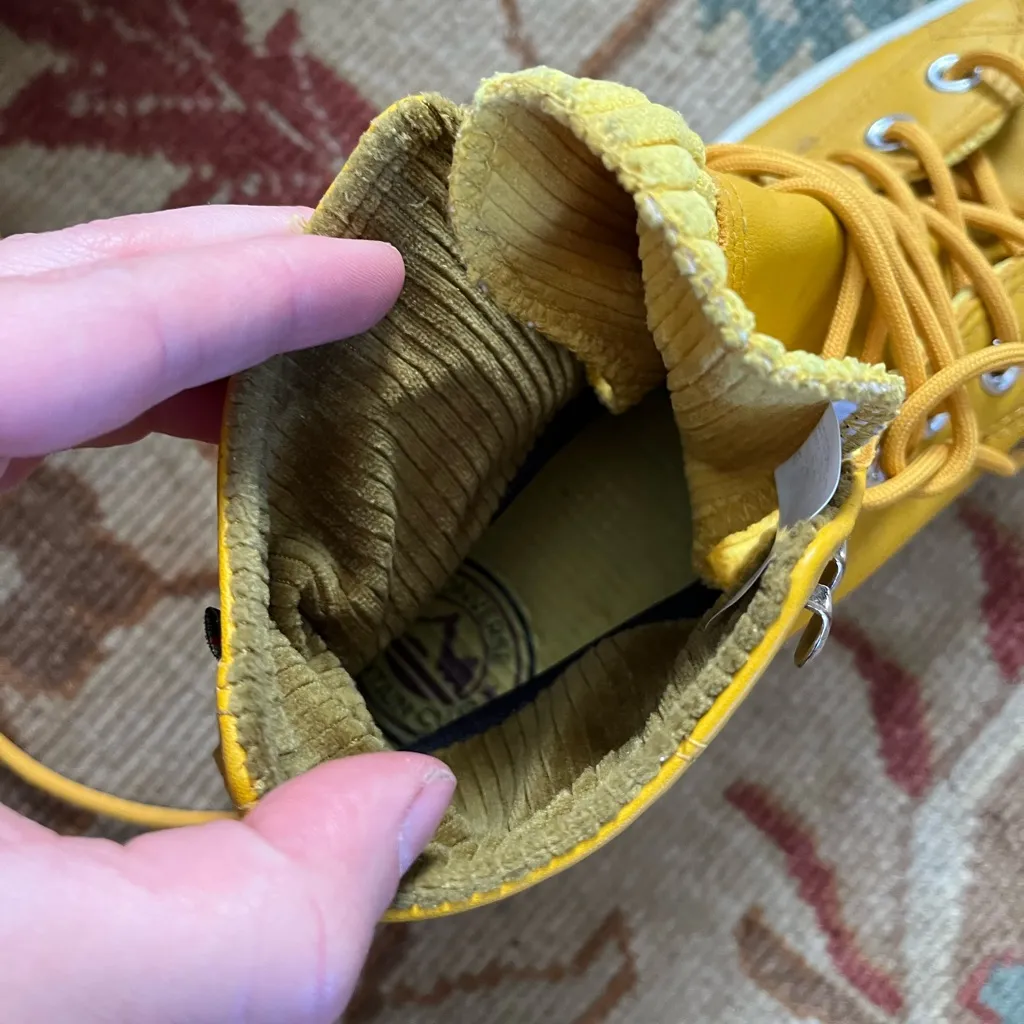 Converse All Star Chuck Taylor High-Top Leather lugged boots gold dart size 10 - Image 7