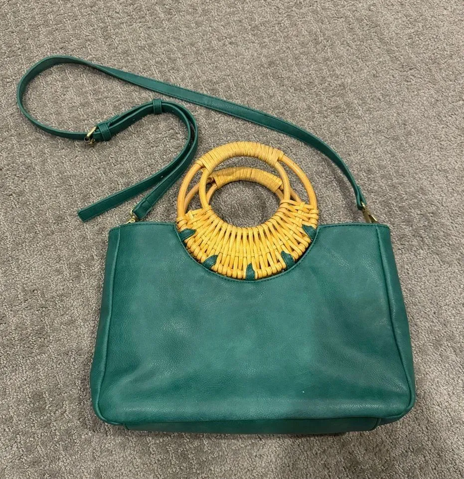 Rare Marianne Tote Bag Purse in Green - Image 2