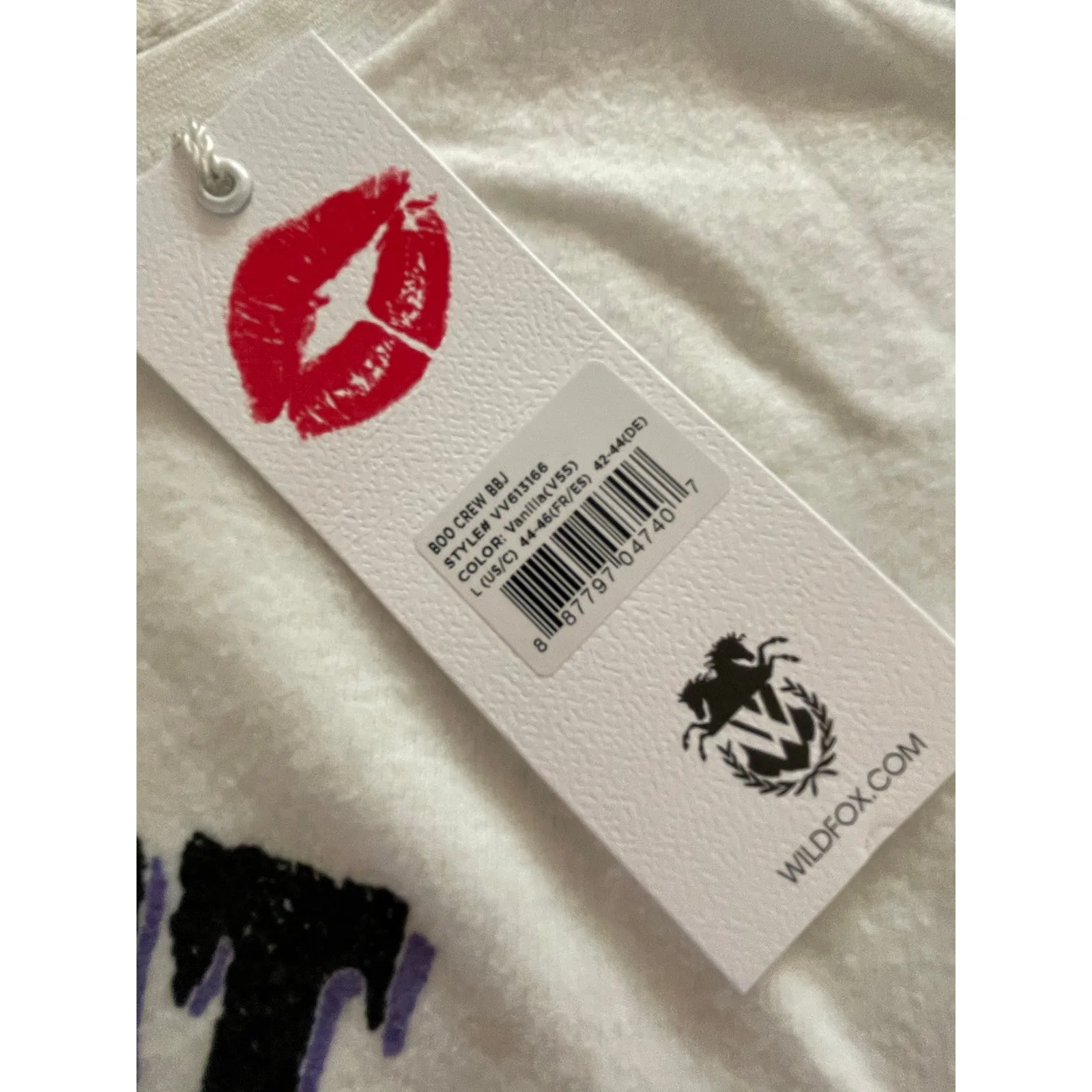 Wildfox Late Night Boos Crew Baggy Jumper Top size Large - Image 3