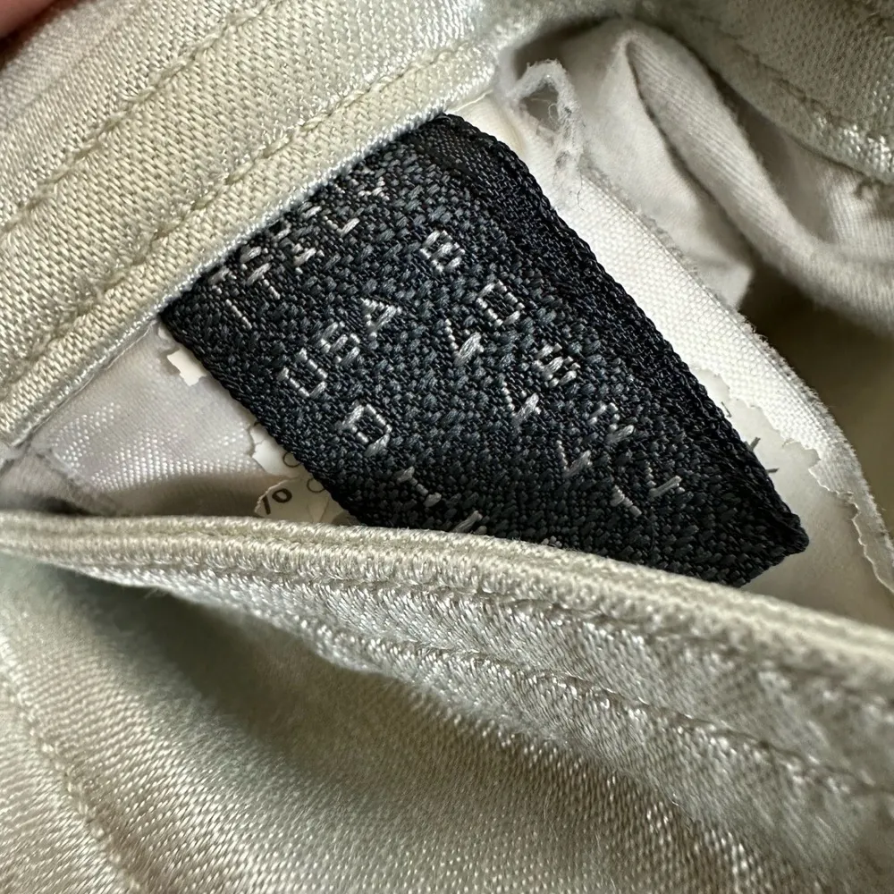 Dismero Waxed Cotton Women Jeans Size USA 8 Silver - Image 7