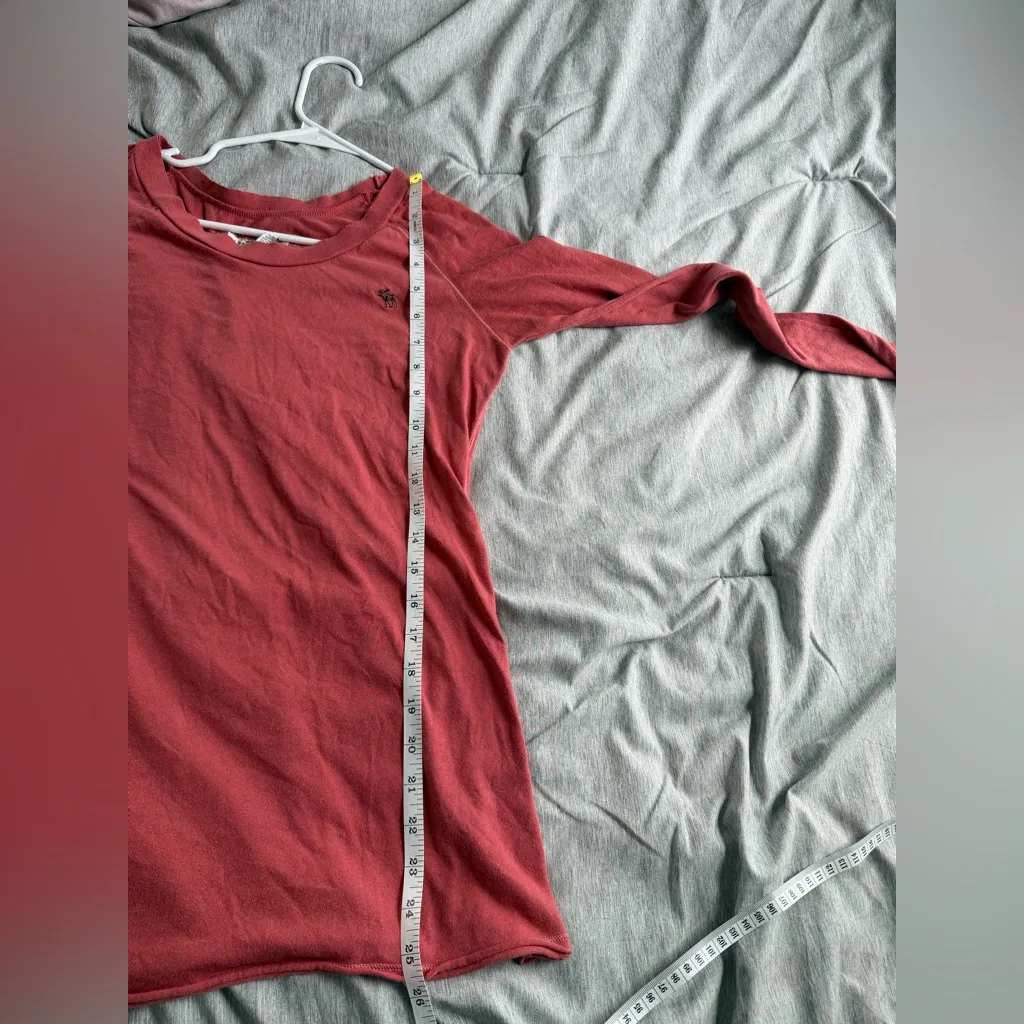 Vintage Abercrombie Fitch Pink Long Sleeve Shirt Babydoll M Y2K Coquette Bella - Image 8