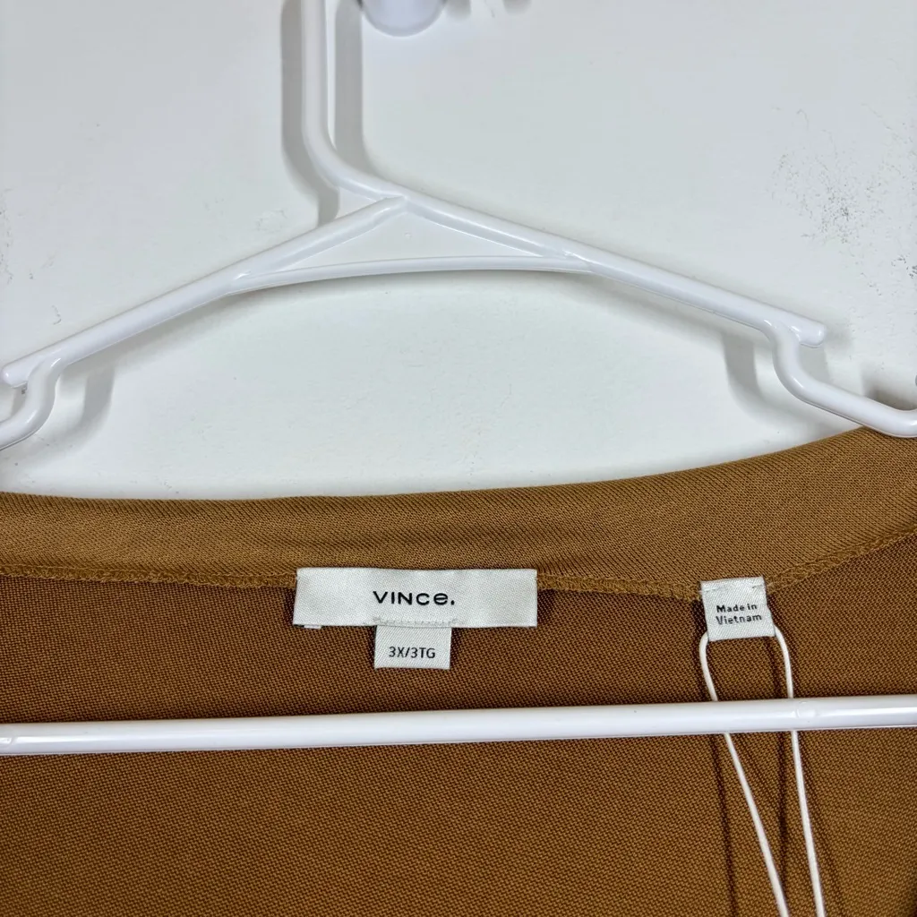 $195 NWT Vince Long Sleeve Top Size 3X - Image 7