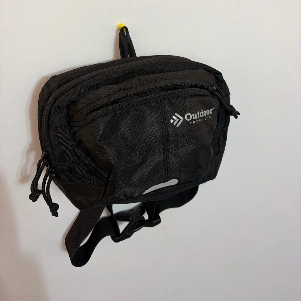 Outdoor Products Black Waist Pack Fanny Pack Adjustable Belt Bag(F112) - Image 3