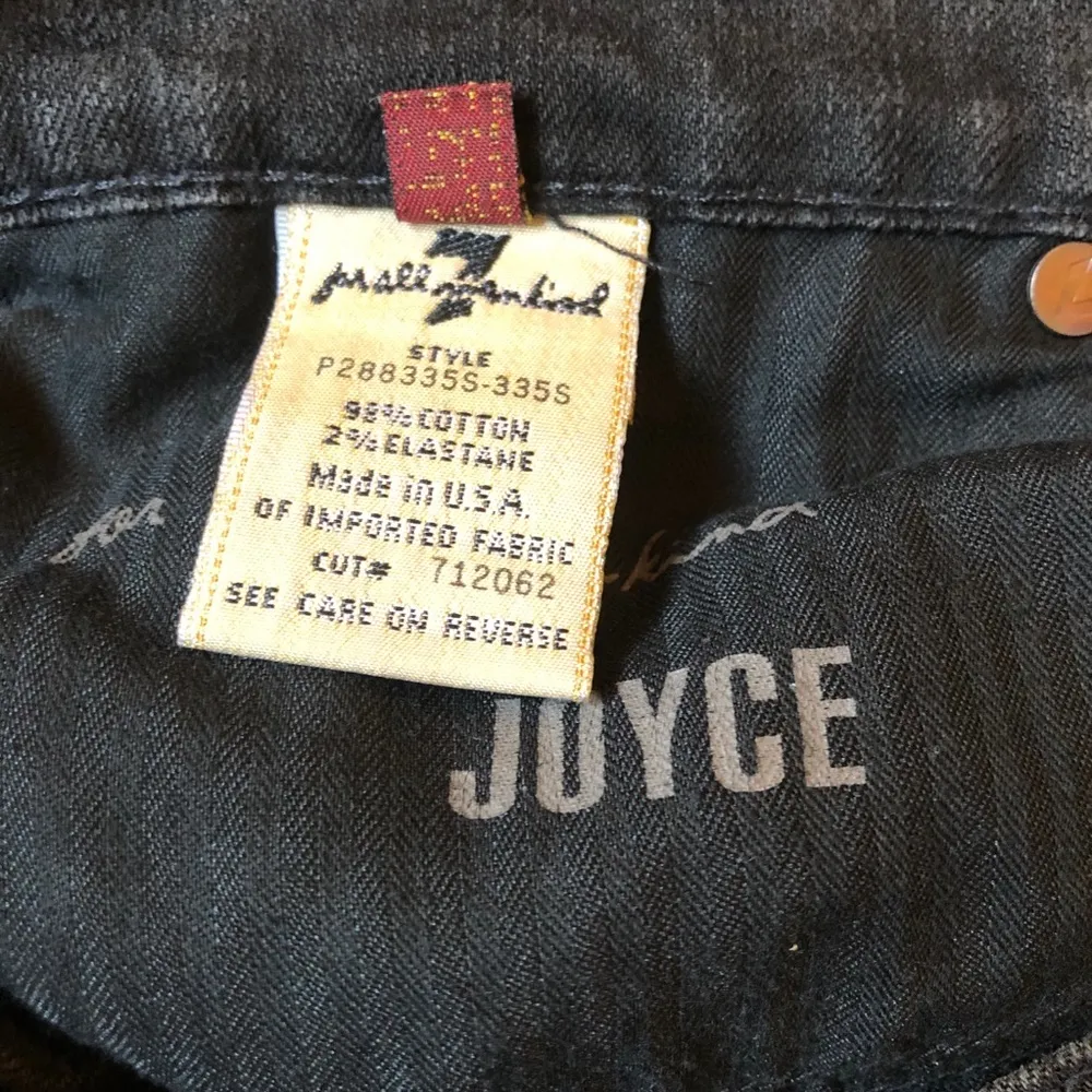 7 for all mankind Joyce black jeans size 31 - Image 5