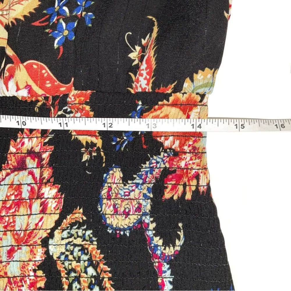 NWT Elliatt Virago Halter Sleeveless Black Floral Dress LARGE - Image 8