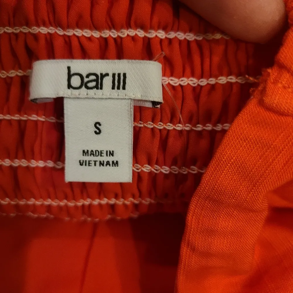 Bar III Orange Strapless Tube Top Size Small - Image 3