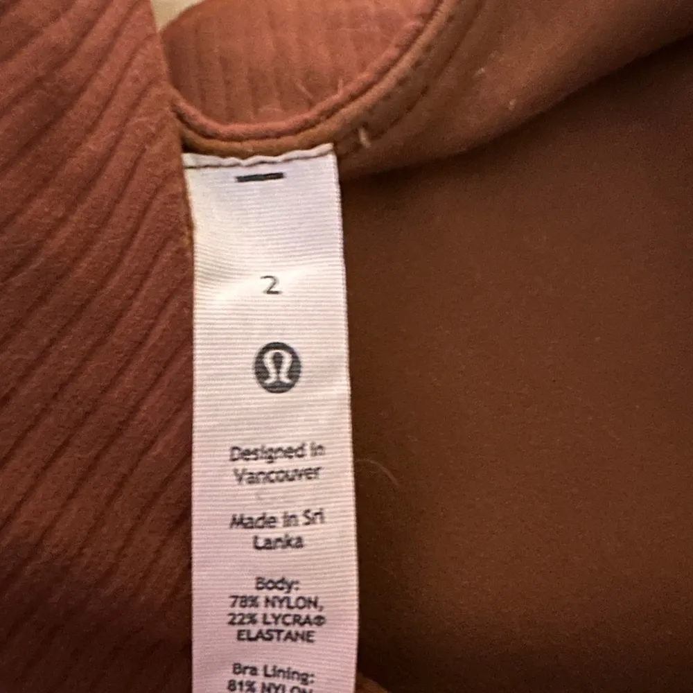 Lululemon Align Tank Roasted Brown Ribbed Sz 2 - Image 6