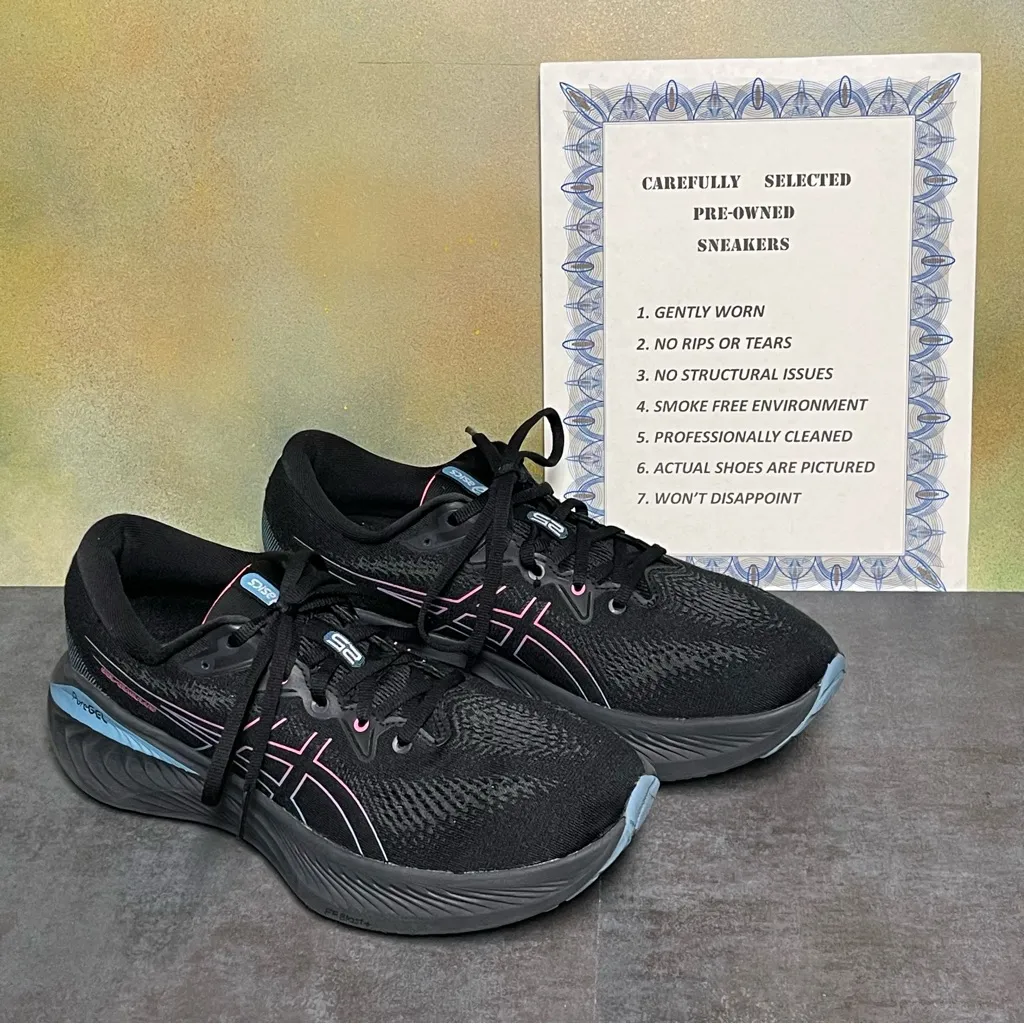 Asics Gel-Cumulus 25 GTX Women's Black Running Shoes Size10.5 B - Image 2