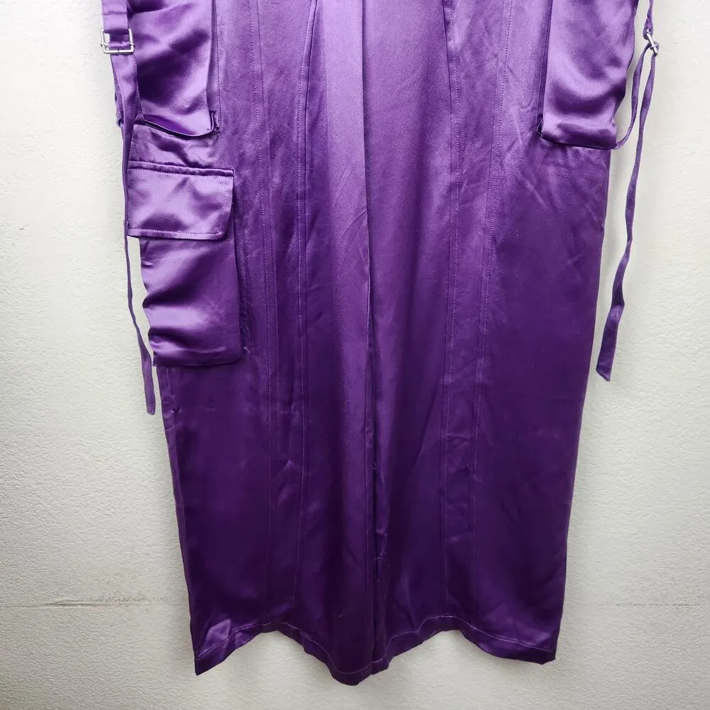 Retrofete Andre Straight Leg Cargo Trousers Pant in Orchid Purple Size XL NWT - Image 4