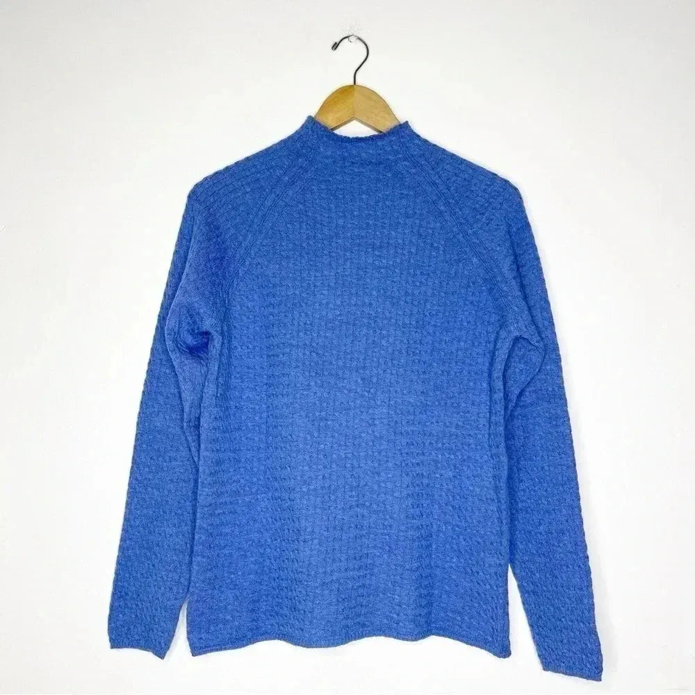 Burberry Wool Mock Neck Cable Sweater Size Large - Image 2