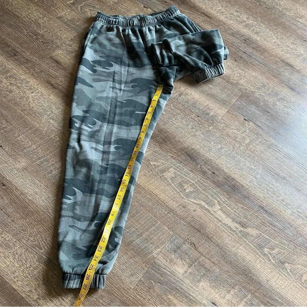 High Rise Sweatpants Camo Joggers Medium Athleisure Lounge Casual Camouflage Multiple - Image 9