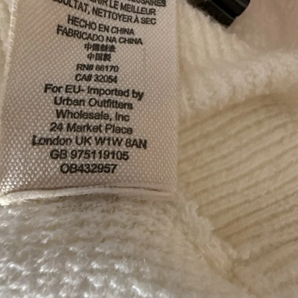 Free People Womens Ottoman Slouchy Tunic Sweater Size XS Ribbed Ecru Ivory Knit - Image 8