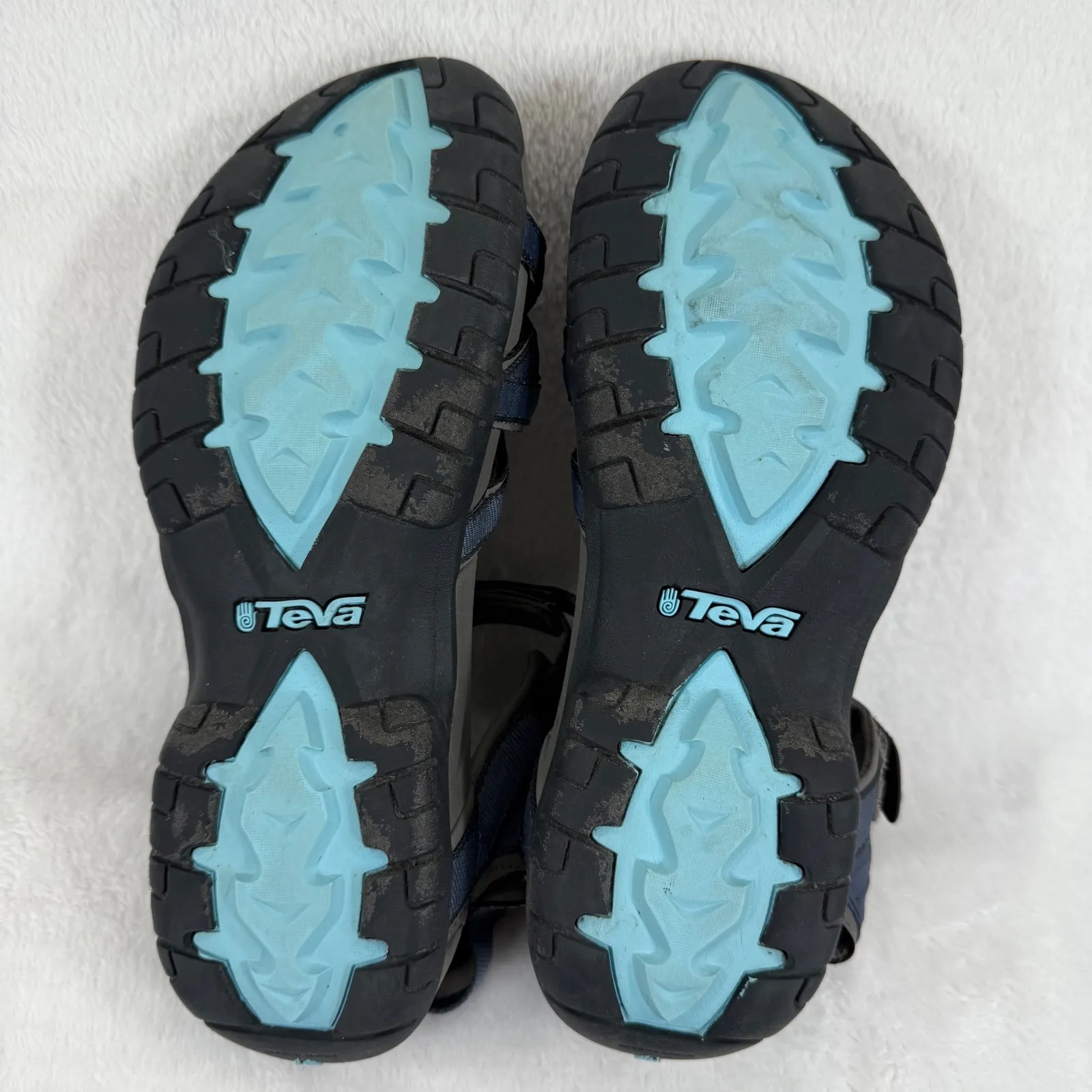 Womens Teva Hiking Sandals Blue Strappy‎ Athletic Outdoor Shoes Size 10 - Image 12