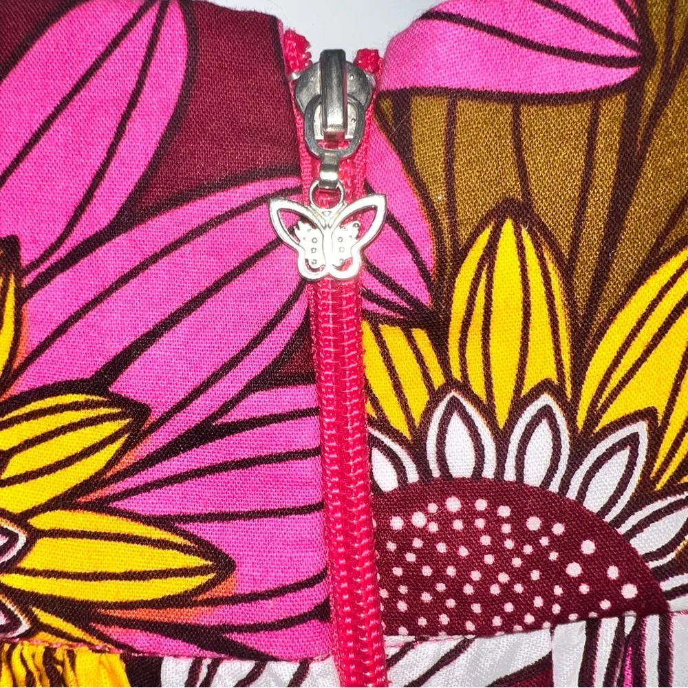 Women's Gigi Fabric African Long Maxi in a Floral Explosion Print - Image 6