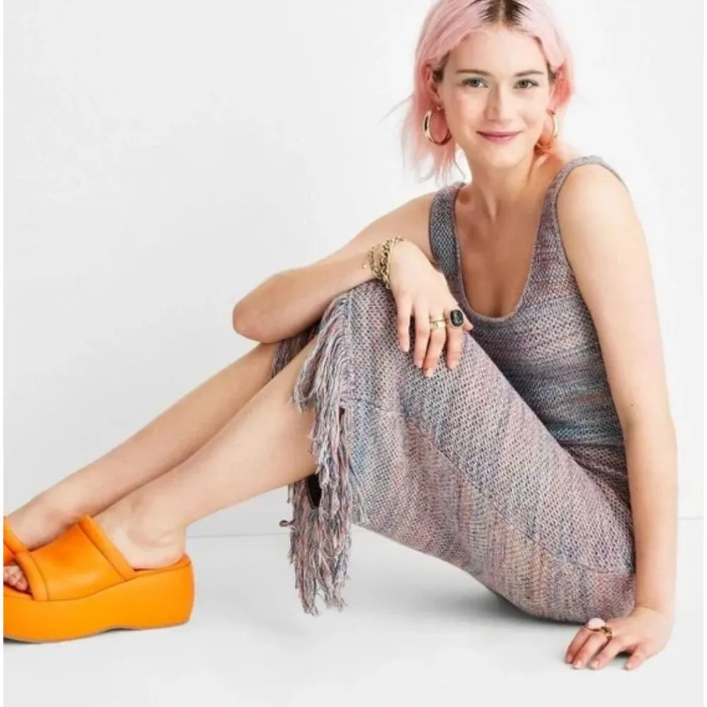 Future Collective Crochet Midi Dress Size XS NWT! Purple - Image 7