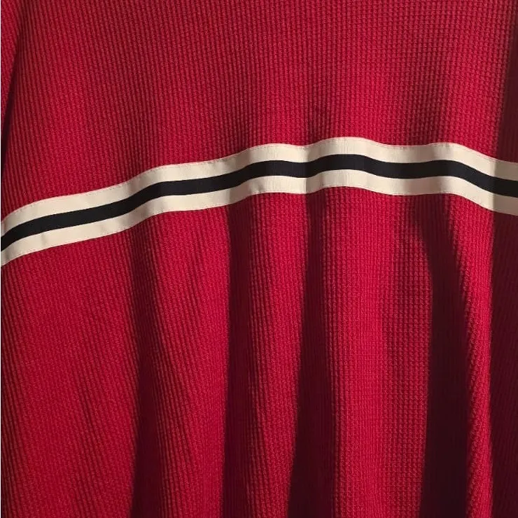Hollister Red Sweatshirt with Stripes - Image 9