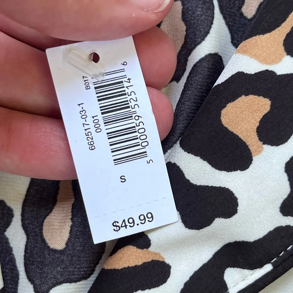 Banana Republic Women's Cheetah Print Pajama Top Size S. NEW - Image 6