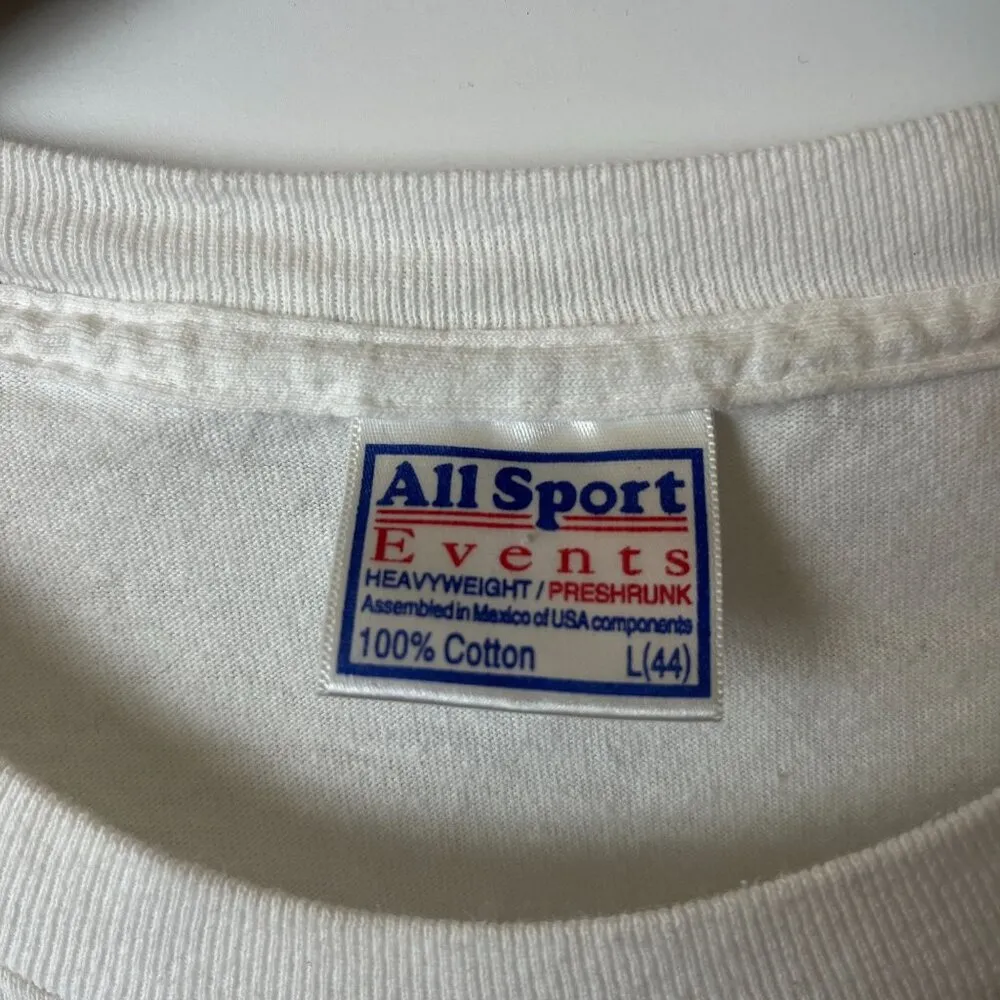 USA Niagara Falls T Shirt Vintage 90s Medium M White Graphic Tee - Image 4