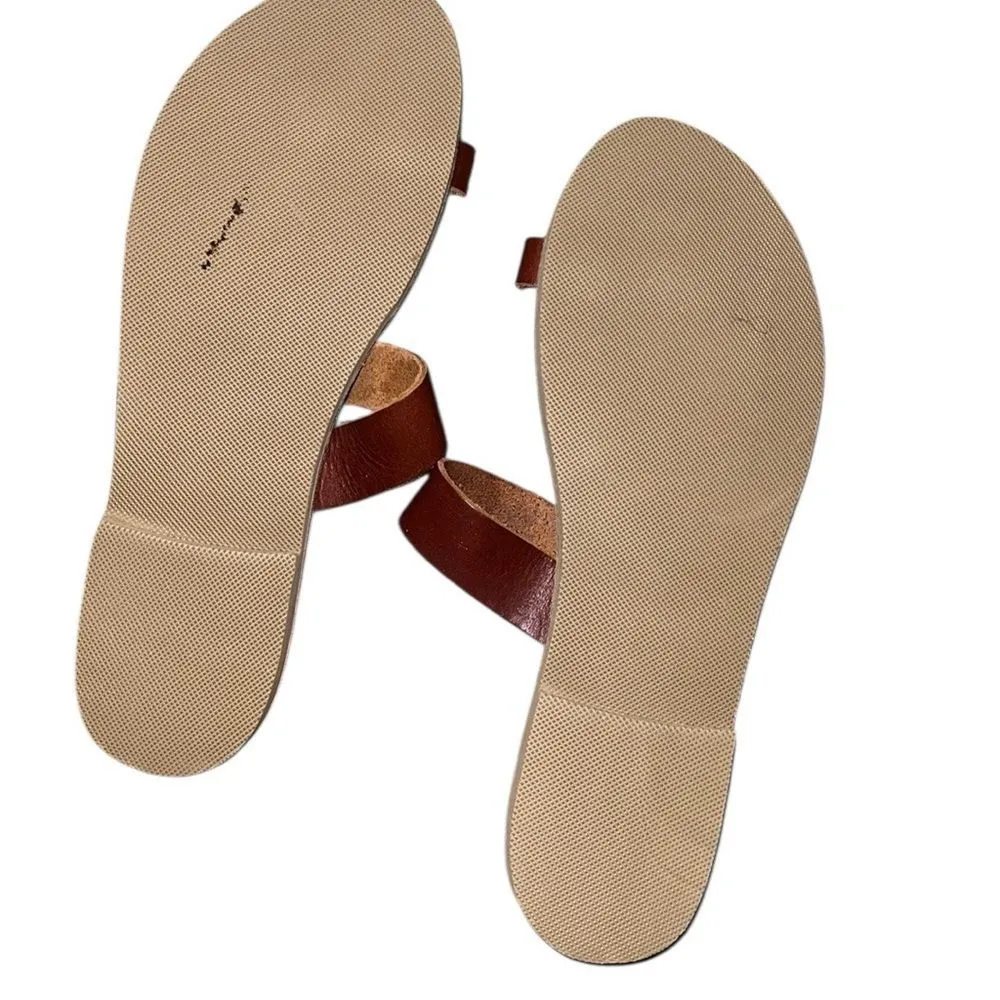 Nikola Brown Leather Sandals Size 42 Brown - Image 5