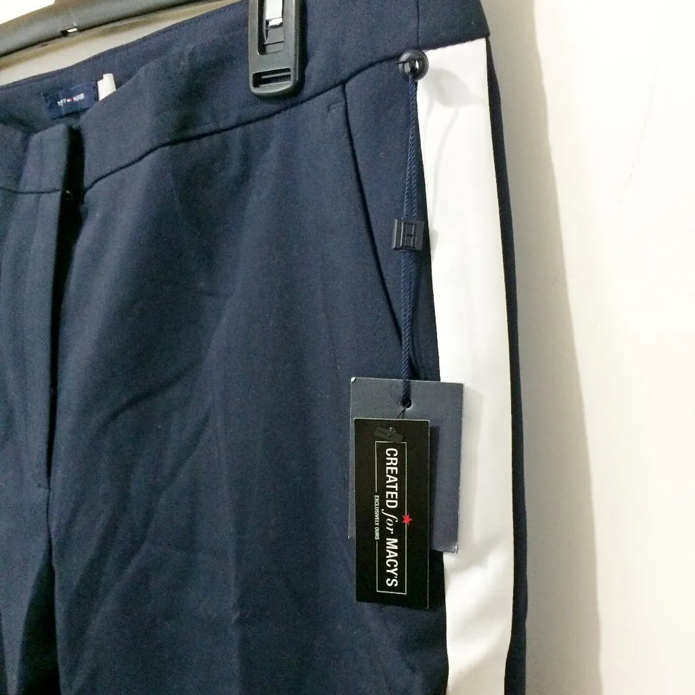 Tommy Hilfiger women's PRINCETON slim stretchy side stripe casual / dress pants - Image 4