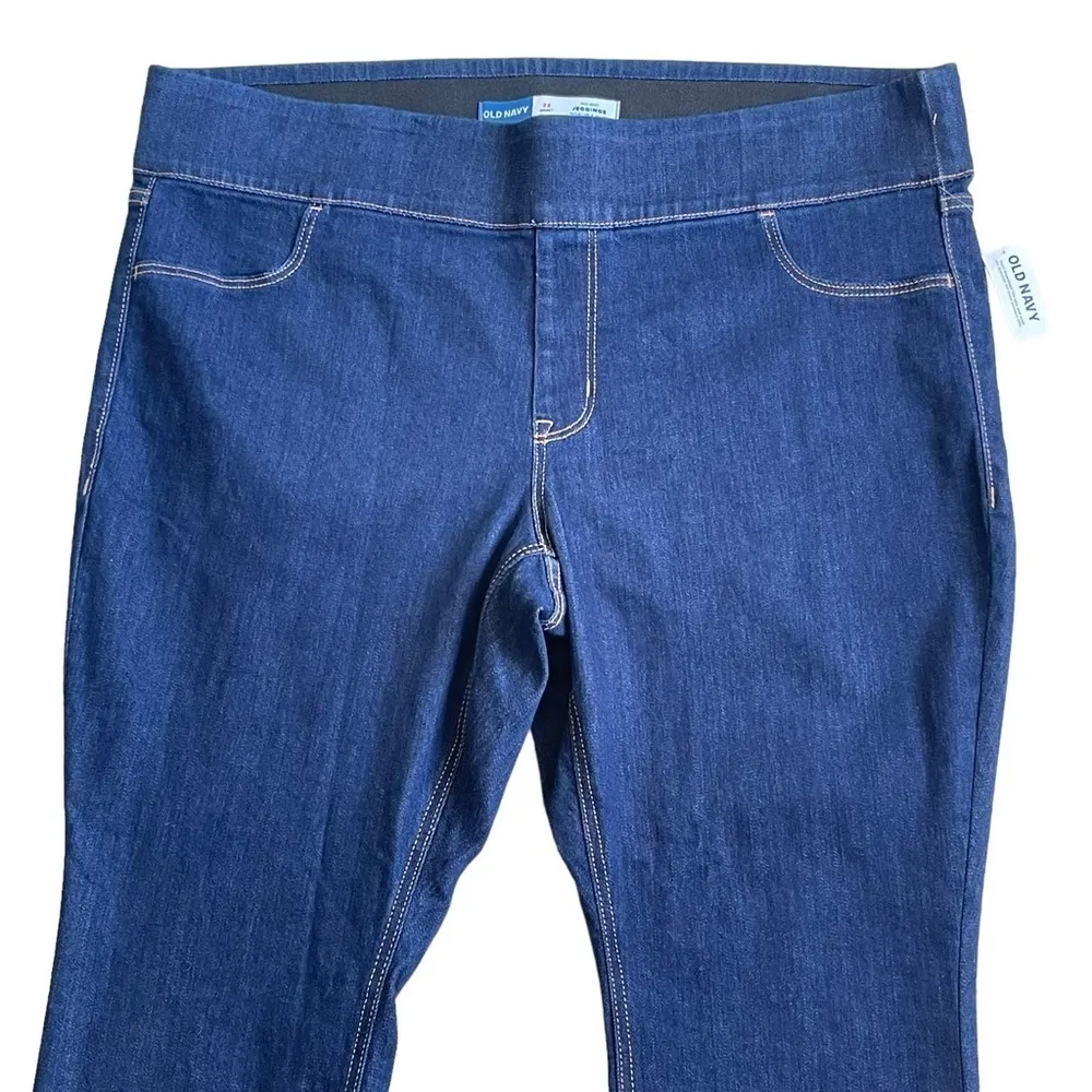 Old Navy Women’s Adjustable Waist Wow Super-Skinny Jeggings Plus Size 22 Short - Image 5