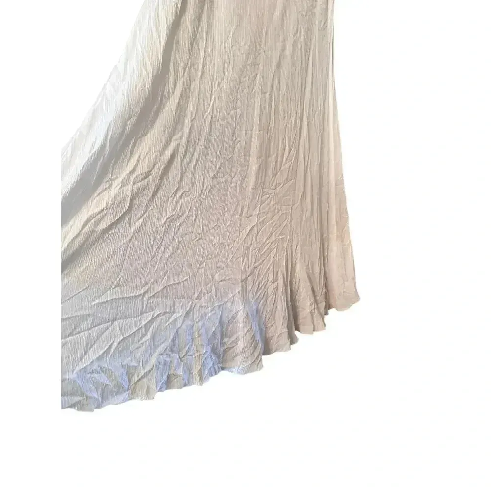 Chico's 100% Cotton 00/S Embroidered Maxi Sundress hi/low resort vacation cruise - Image 3