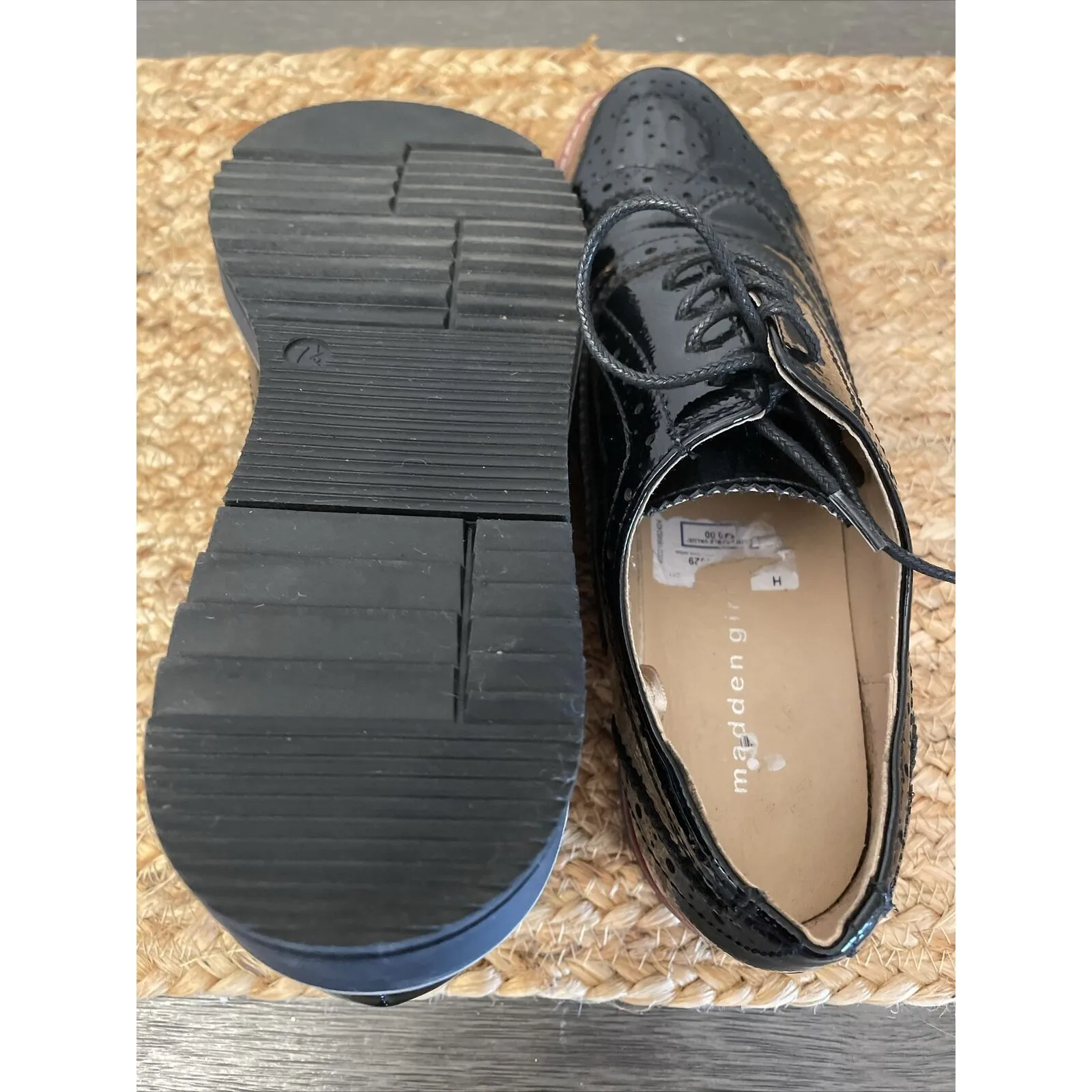 MADDEN GIRL G-RITZ Platform Oxford Shoes, U.S. Women's Sizes 7.5 Black - Image 6