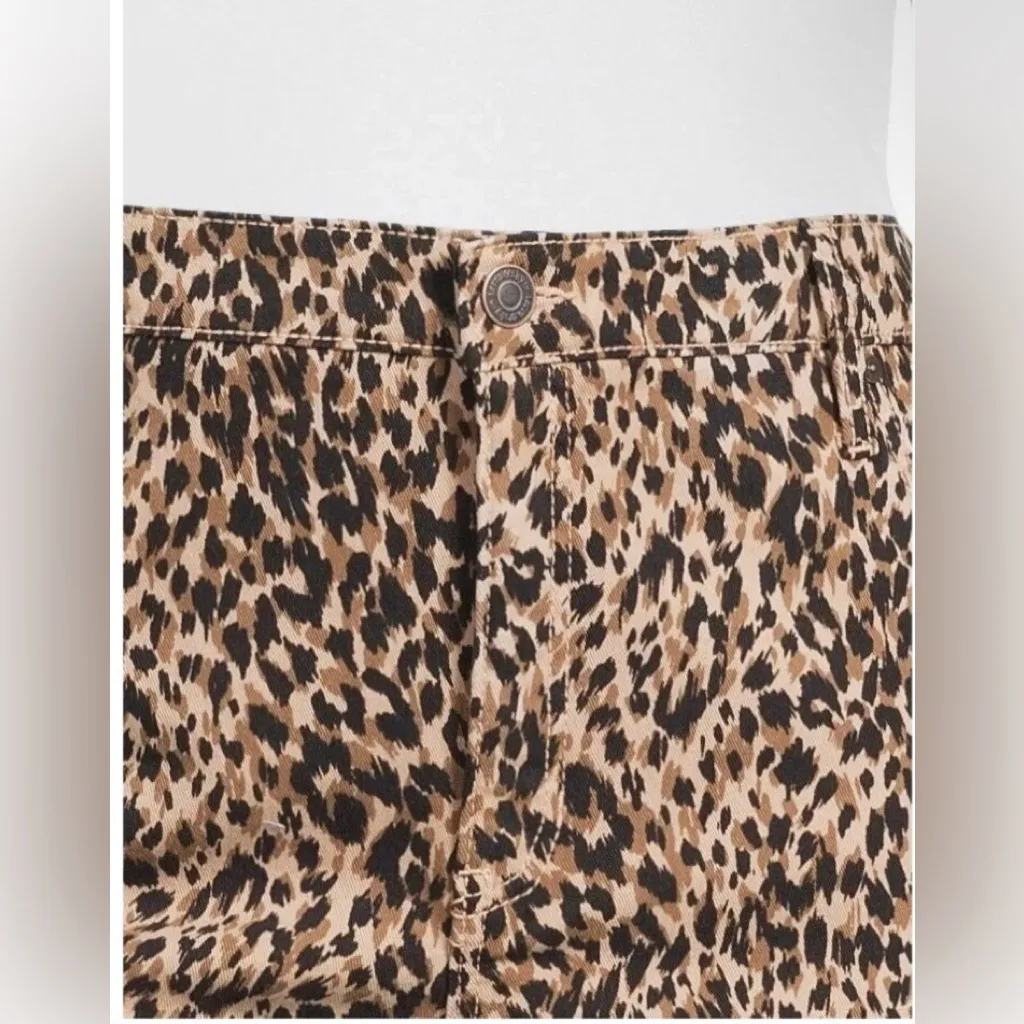 TERRA & SKY Womens Straight Leg Jean Size 16W Petite Animal Print High Rise New - Image 6