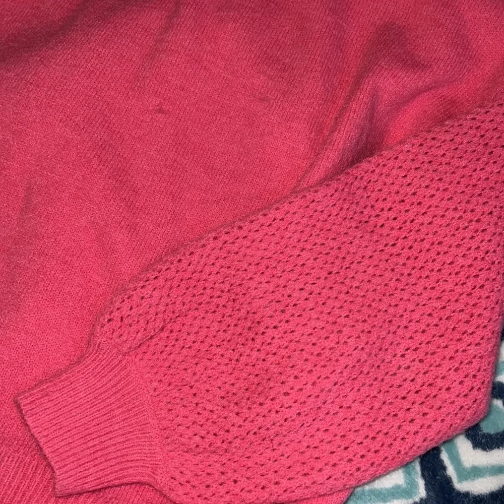 Lulus Committed To Cozy Hot Pink Cowl Neck Sweater Size XS - Image 6