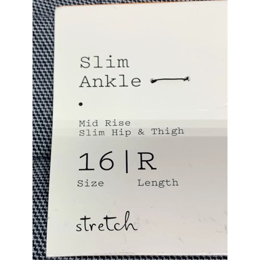 005 a new day slim ankle stretch pant size 16R NWT - Image 8