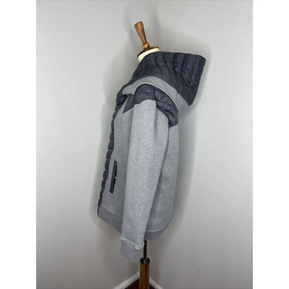 Kit and Ace Liberty Jacket French Terry Puffer Size 8 Grey Black Gray - Image 2