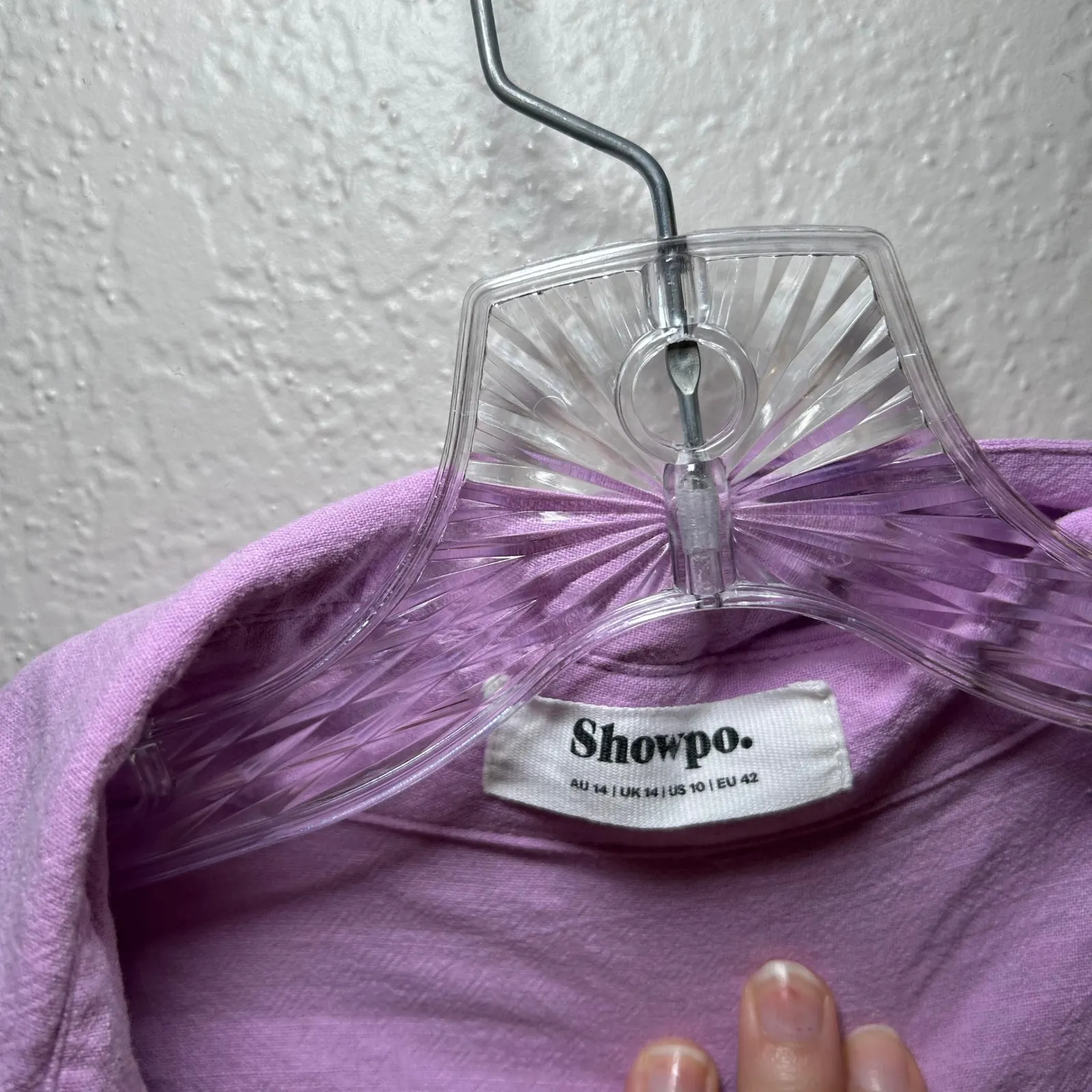 Showpo Anika Playsuit purple women's 10 casual summer resort preppy girly bold - Image 5