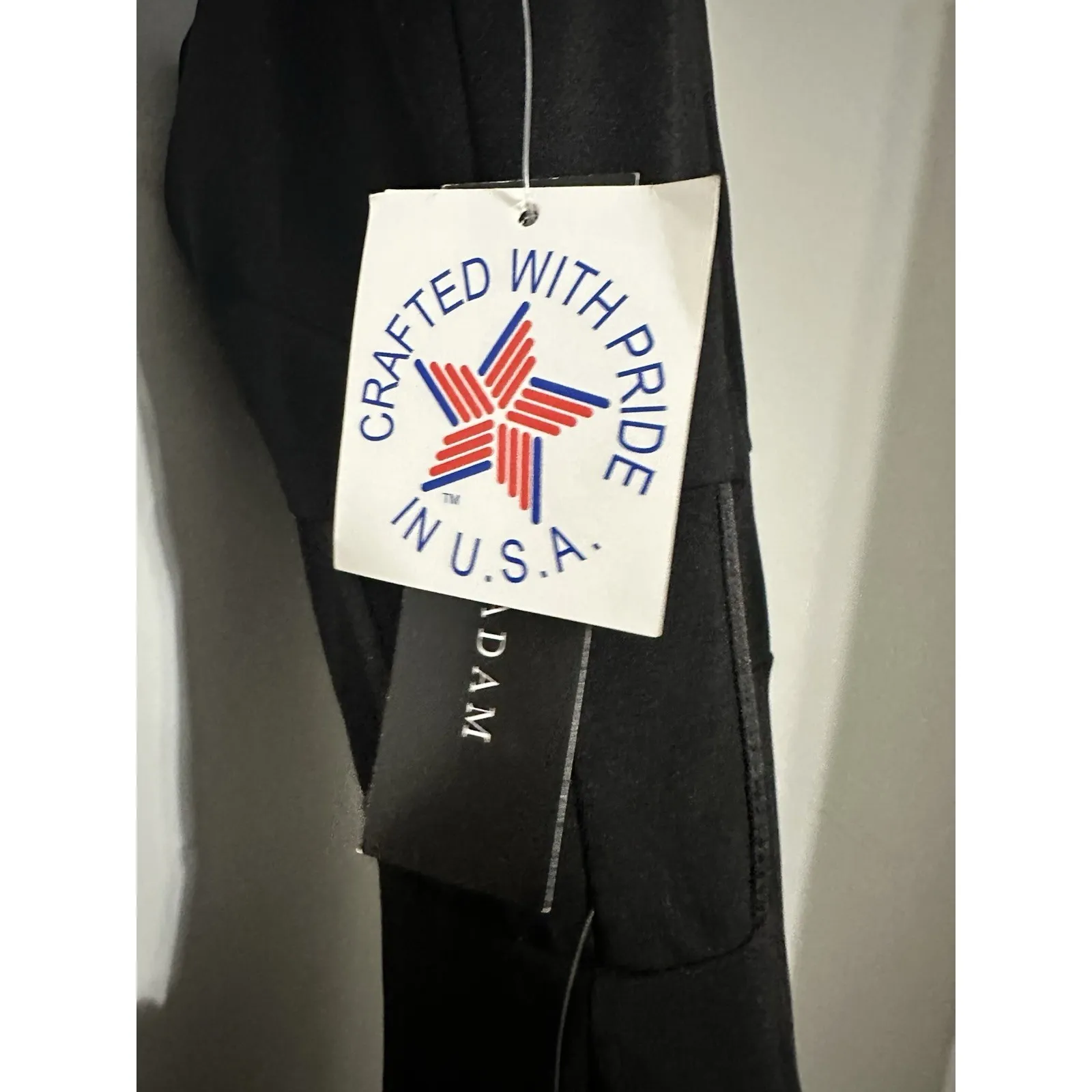 Betsy & Adam Black Square Neck Sheath Midi Dress Size 6 with Corset Waist Detail - Image 7