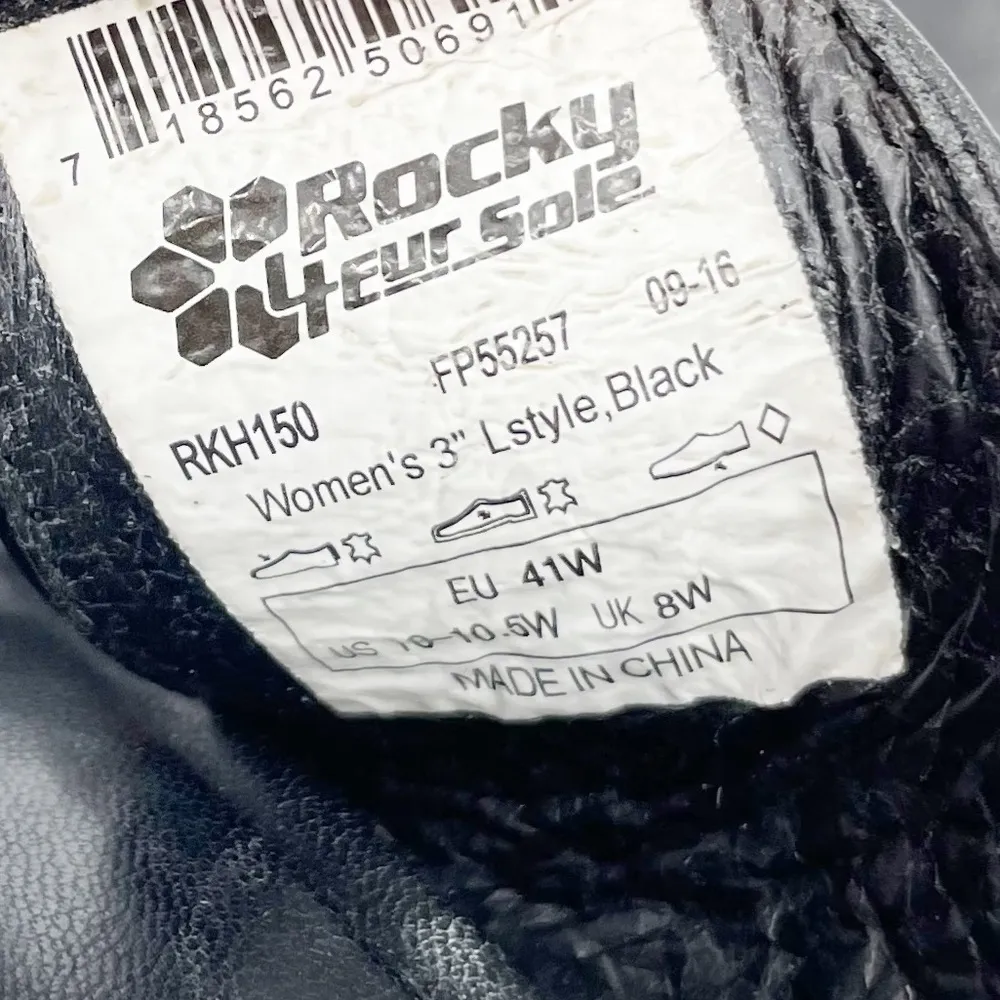 Rocky 4EurSole Golden Day Women's Black Leather Slide Sandals US Size 10 - Image 8