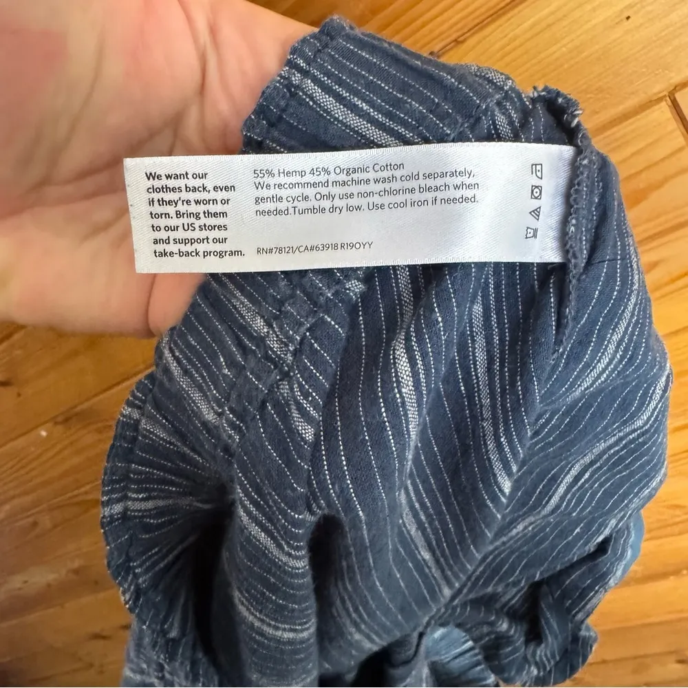 Eileen Fisher Navy Striped Set Size Large - Image 10