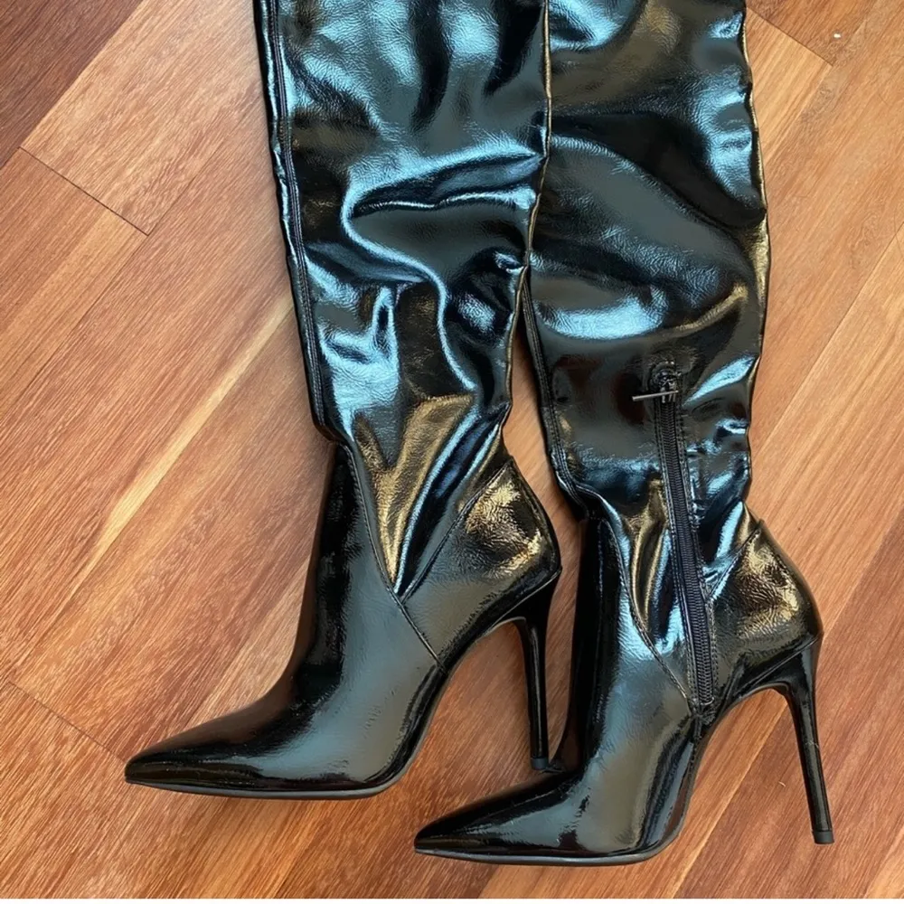 Jessica Simpson thigh high leather boot - Image 4