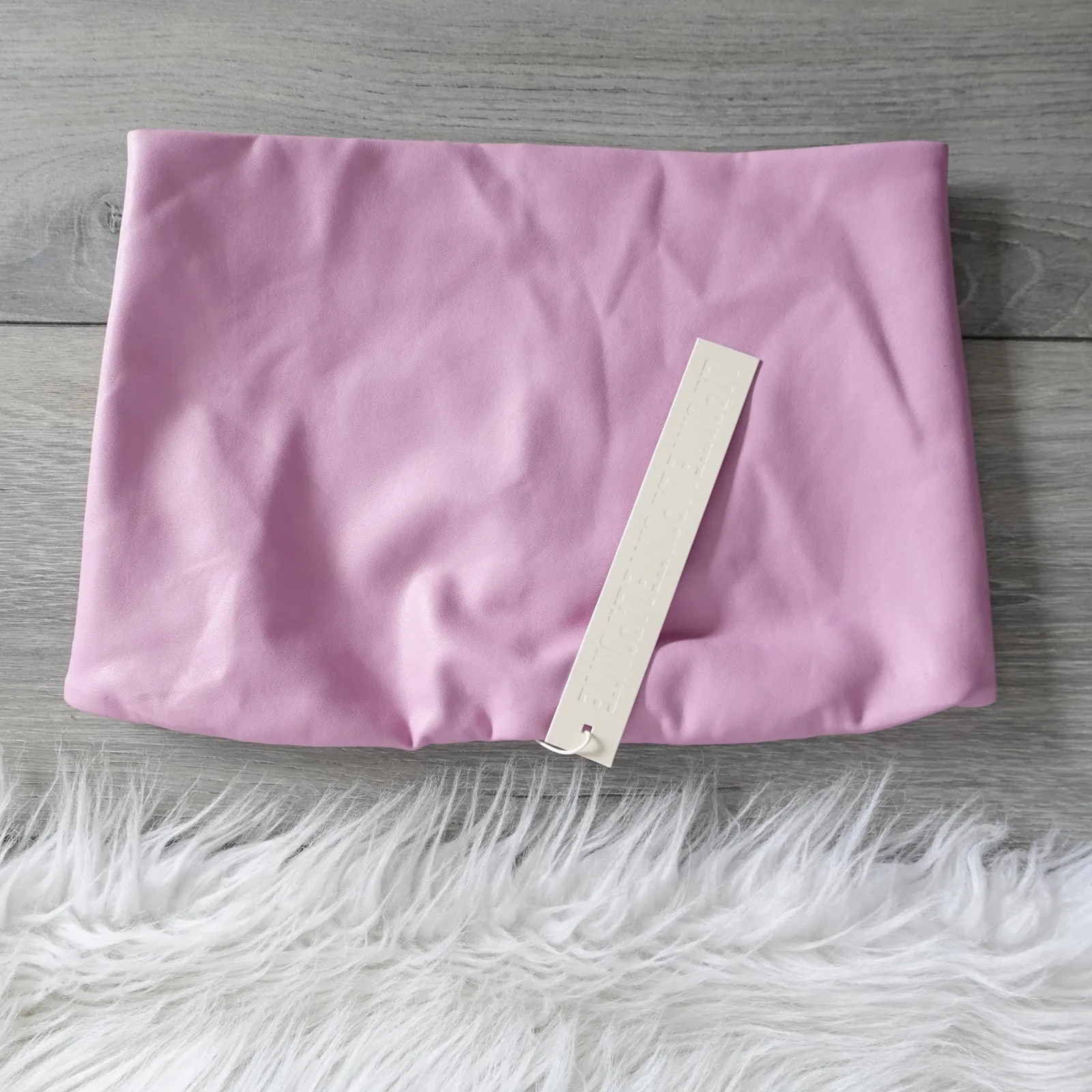 Lapointe Stretch Faux Leather Cropped Tube Top in Blossom Pink Size 4 - Image 4