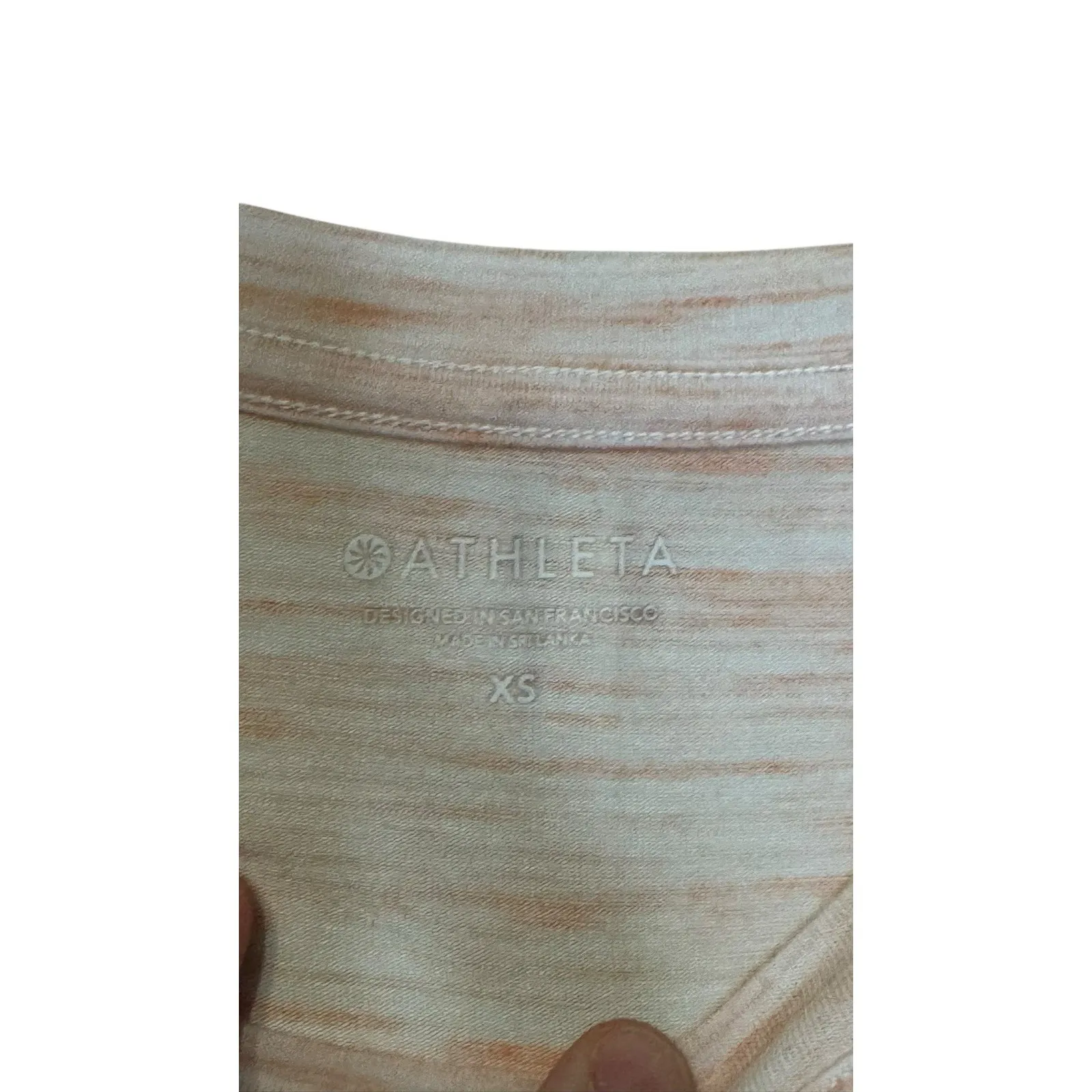 Athleta Women's Tank Top Light Weight Workout Gym Sleeveless Heather Pink XS - Image 5