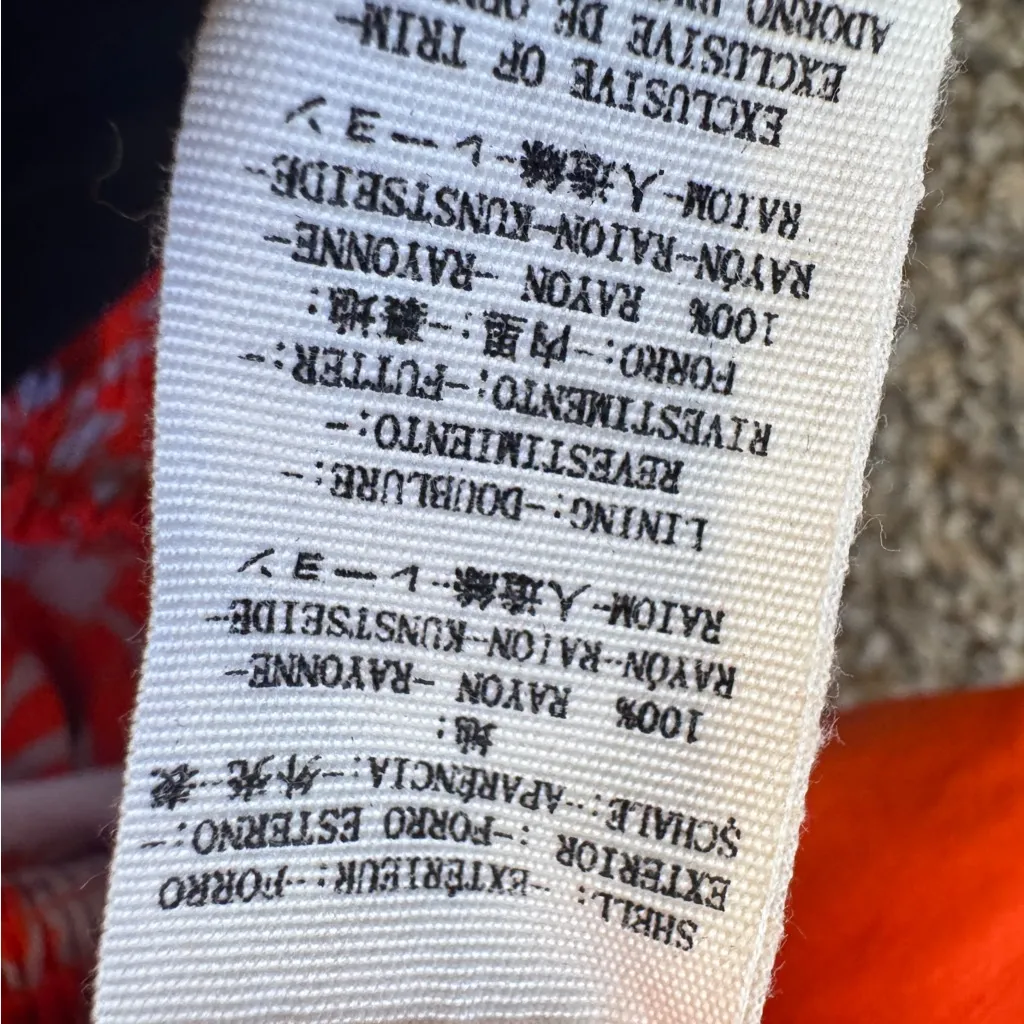 Free People Red Blue Floral Tiered Maxi Skirt Boho Women’s M Festival Beachy - Image 5