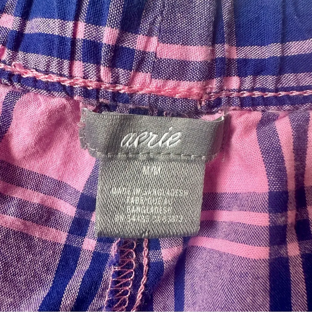 Aerie Plaid Pajama Booty Shorts! - Image 2