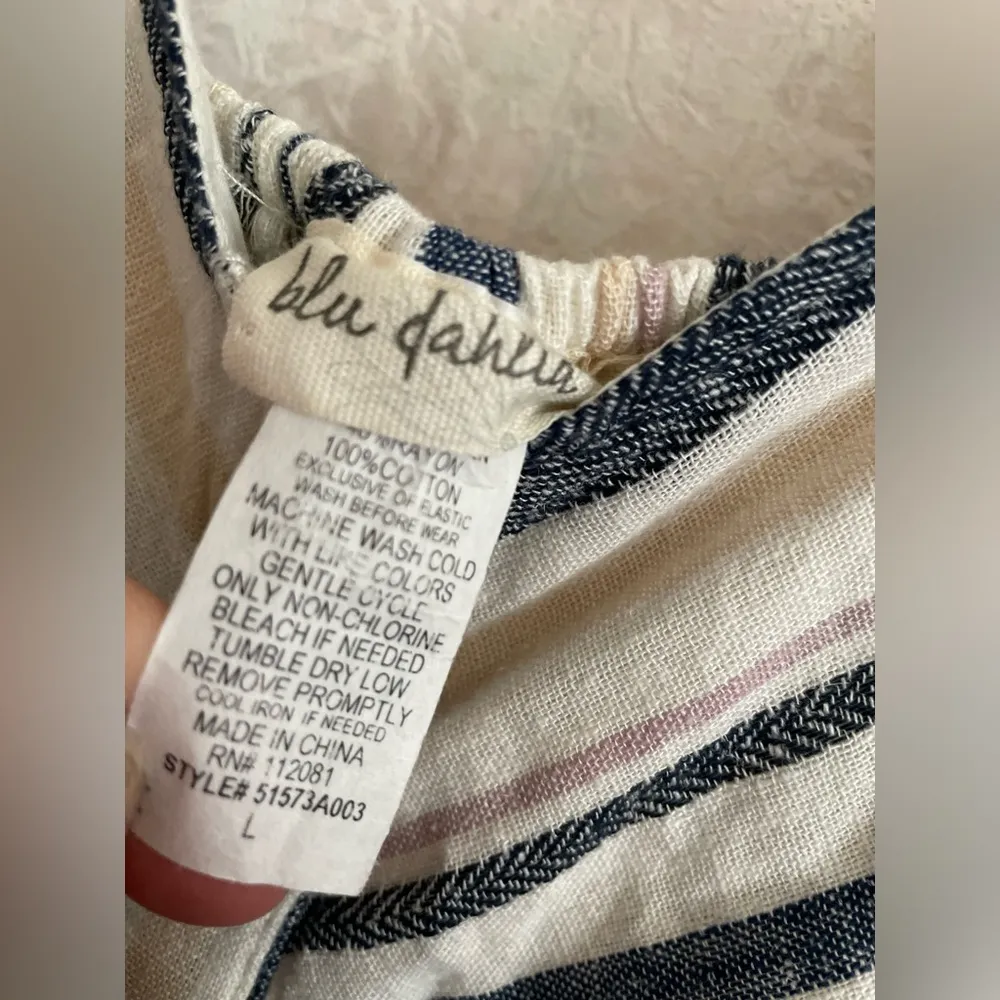 Blu Dahlia women's large sleeveless striped dress - Image 4