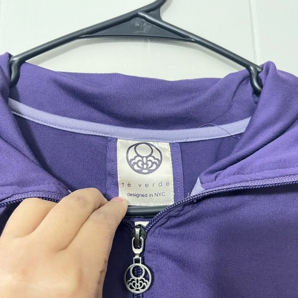 Te Verde Plum Purple Womens Jacket Size M EUC Size M - Image 6
