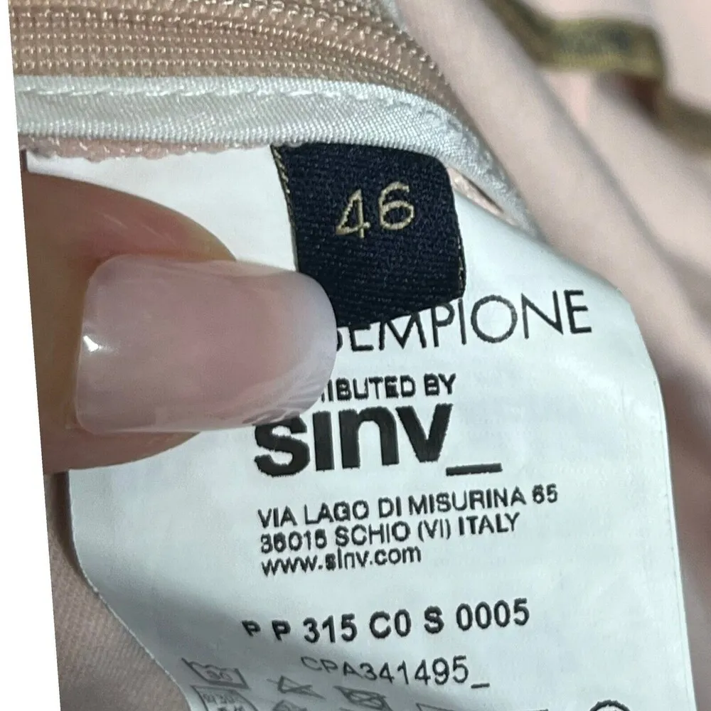 Piazza Sempione Audrey Iconic Trouser Cropped Pants Pink Women’s Size IT46 US 10 - Image 9