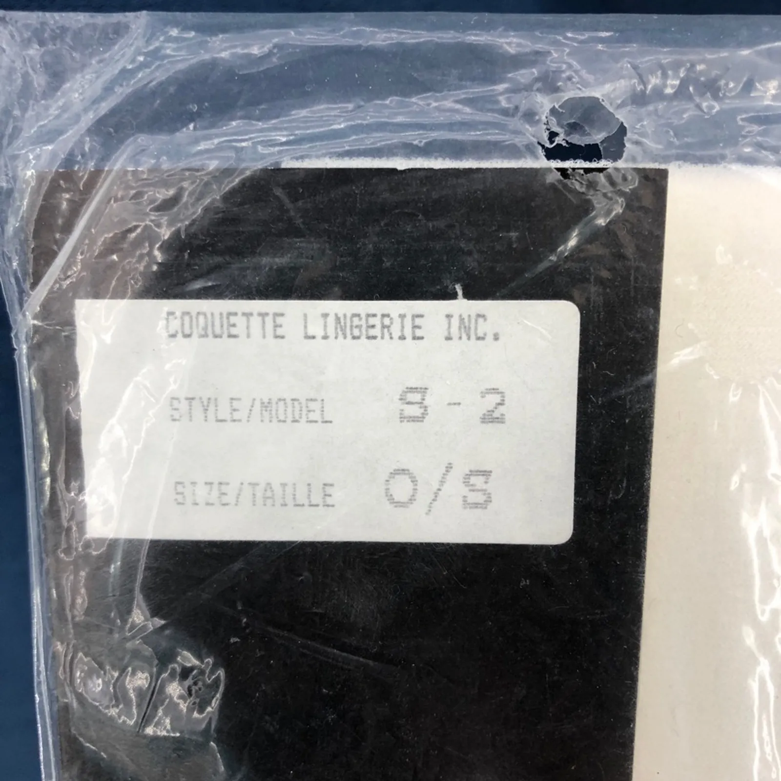 VINTAGE 90's Coquette (OS) White Nylon Stockings Deadstock Made in Canada - Image 3
