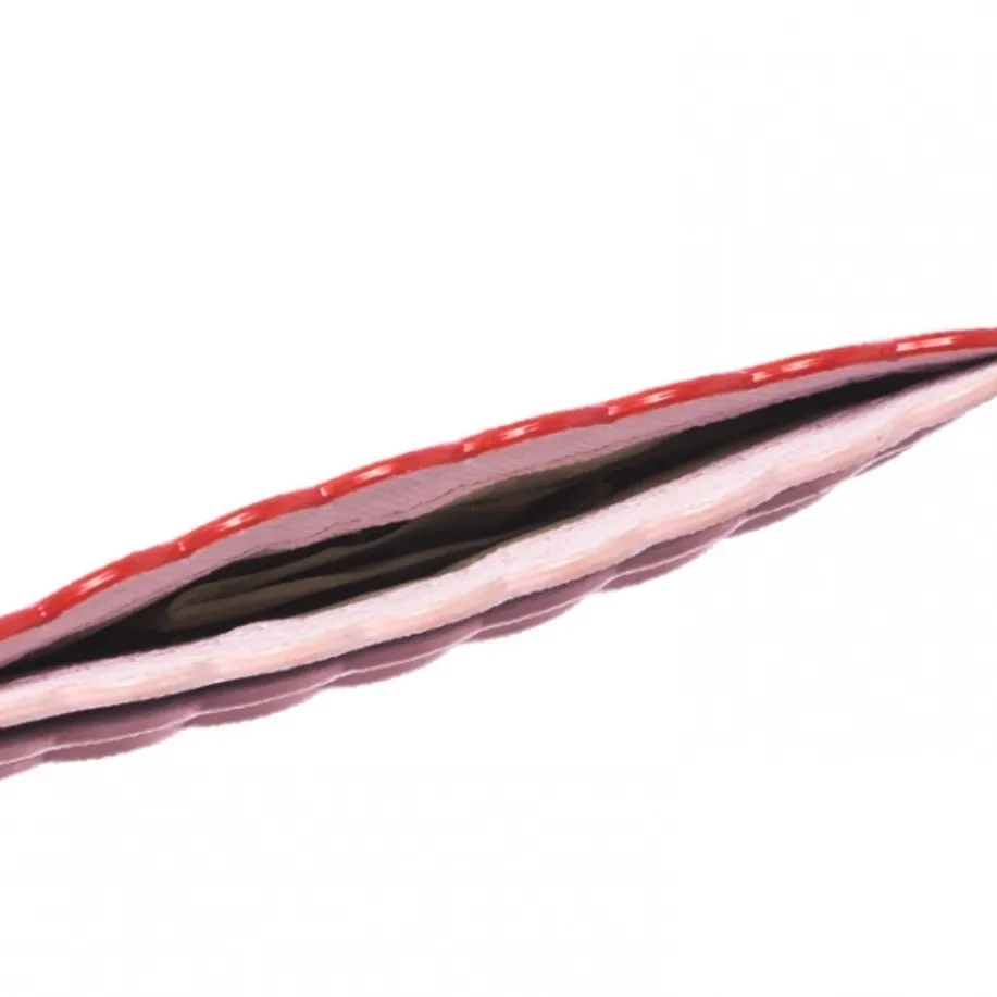 Kate Spade Coral and Pink Morris Lane Leather Card Holder with Scalloped Edge - Image 2