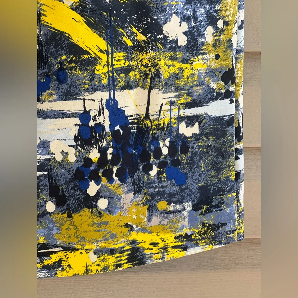 Emerson Rose Abstract Print Women's Skirt Blue Size 16 - Image 4