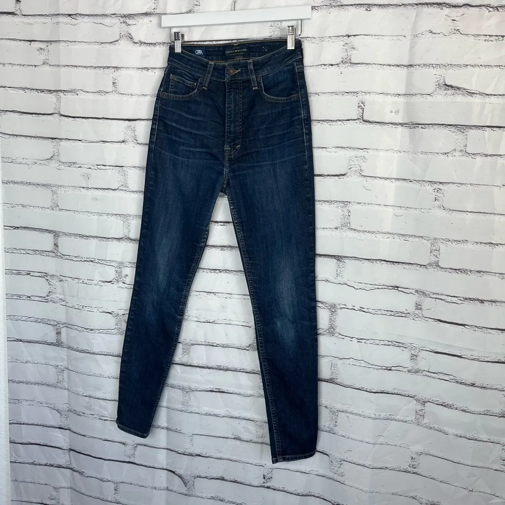 Lucky Brand Bella Skinny High Rise Jeans Indigo Dark Wash Women’s 4 Stretch Y2K - Image 8